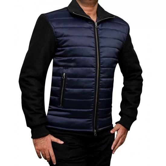 Tom ford knitted sleeve bomber outlet jacket